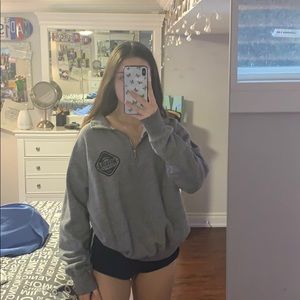 Light Gray Muskoka Bear Wear Quarter-Zip